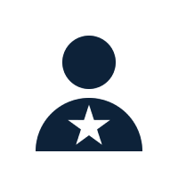 Icon of a person with a star on their body